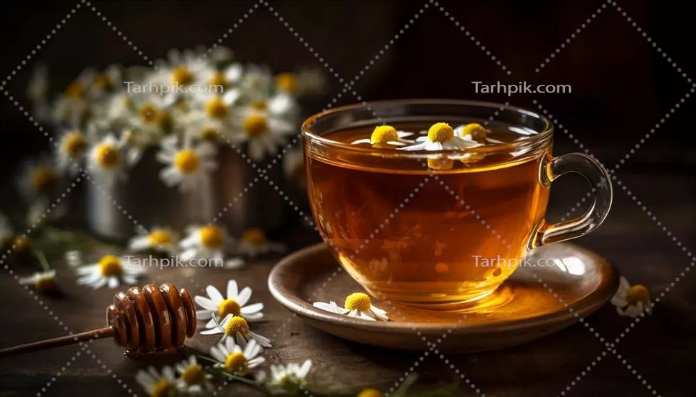 چای کامومیل با عسل: یک لذت سالم و ارگانیک تولید شده توسط هوش مصنوعی