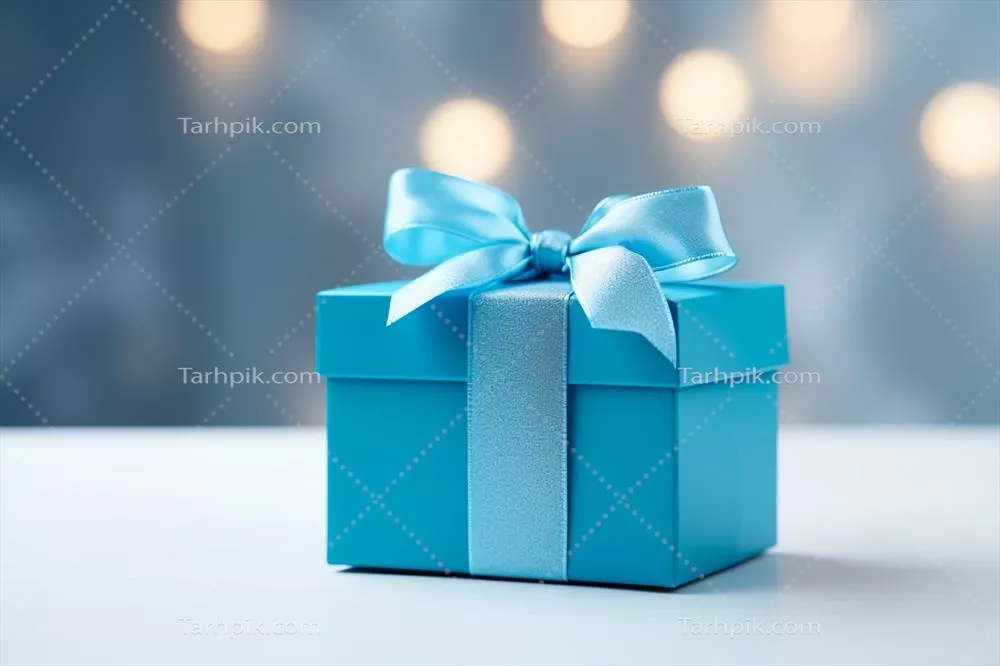 طرح پس زمینه انتزاعی برای روز پدر با جعبه هدیه زیبا و خلاقانه