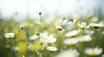 پسزمینه انتزاعی طبیعت بهاری با گلهای بهاری و تولید هوش مصنوعی