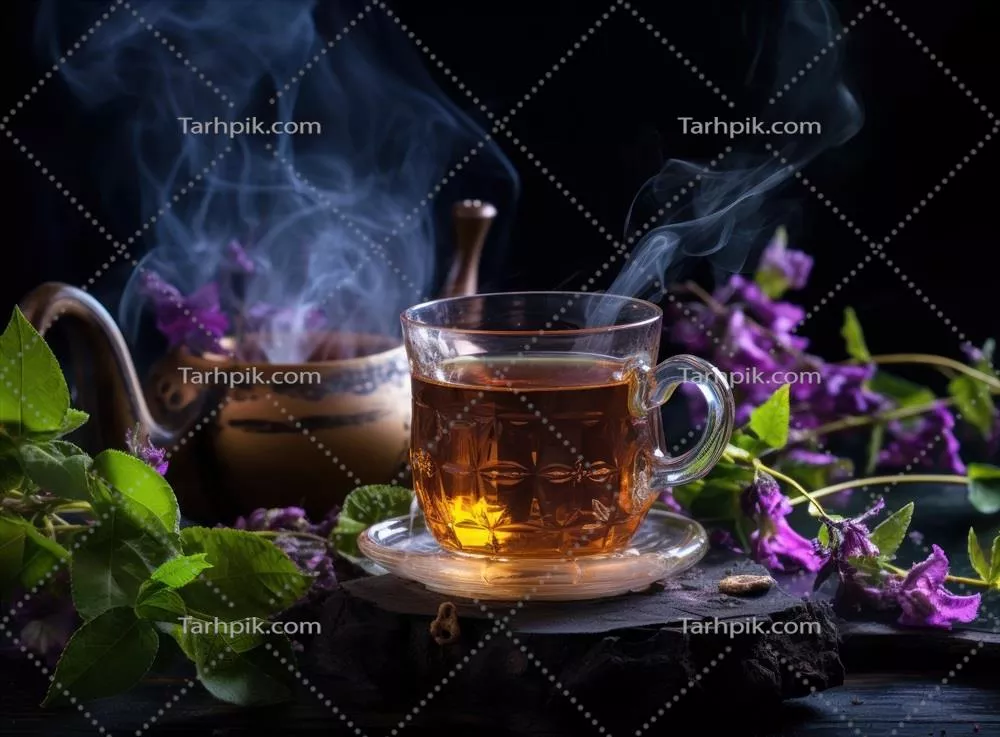 یک فنجان چای دمنوش گرم: آرامش بخش و خوش عطر برای استراحت