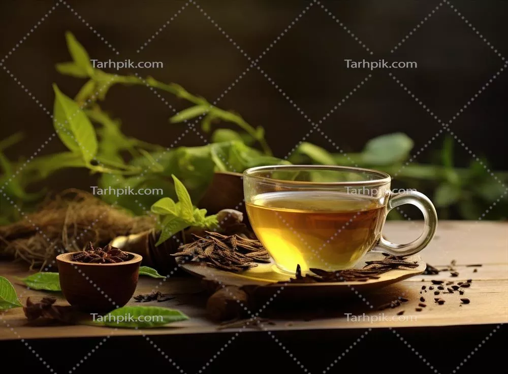 لیوانی از دمنوش گرم گیاهی با عطر و طعم دلپذیر