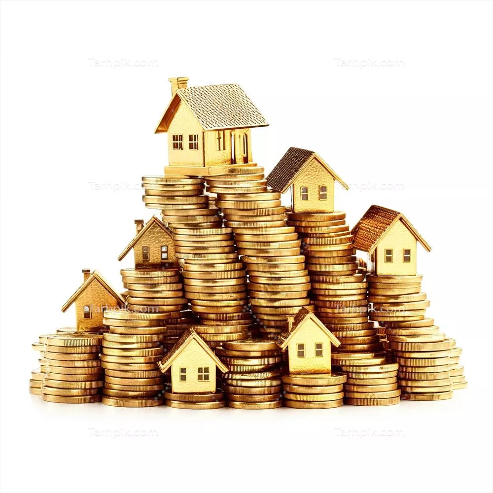 خانه‌ای با طراحی شکل سکه‌های طلا با استفاده از هوش مصنوعی تولیدی