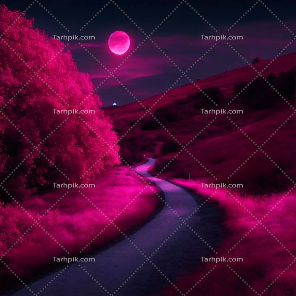 مسیر صورتی به ماه صورتی: سفر به دنیای رنگهای زیبا و رویاها