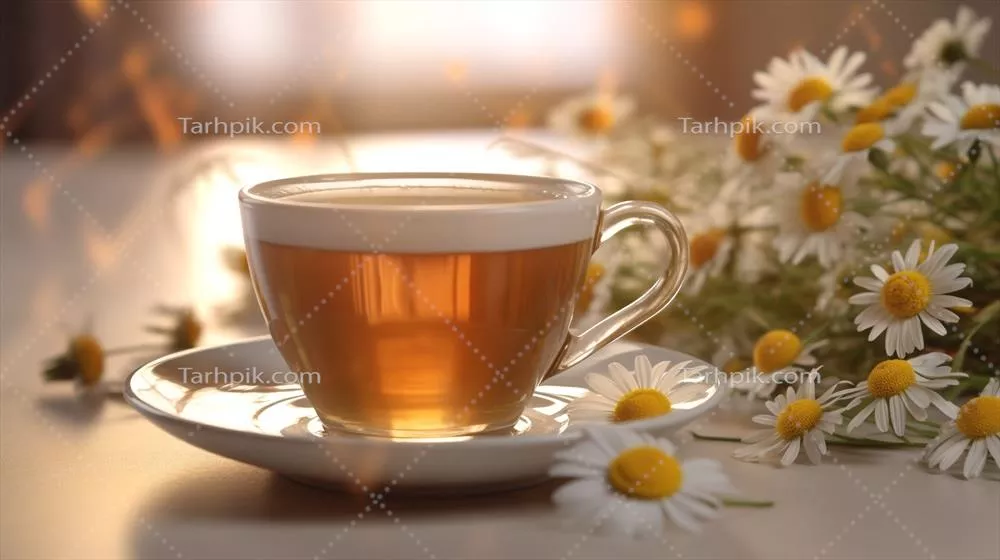 لیوان چای با گلبابونه: هنری تولیدشده توسط هوش مصنوعی