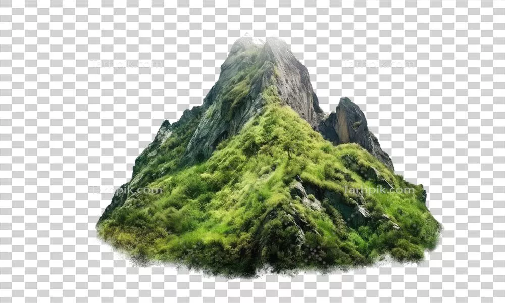 تصاویری زیبا از کوهستانهای سبز با خزههای طبیعی و خلق شده با هوش مصنوعی