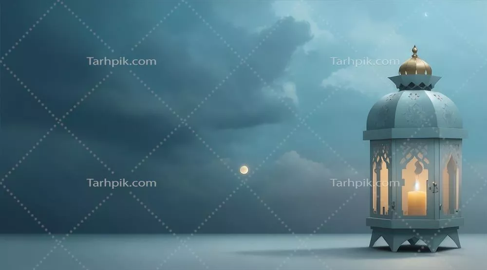 پسزمینه تبریکات رمضان کریم و میلاد پیامبر اسلام با زیباییهای اسلامی