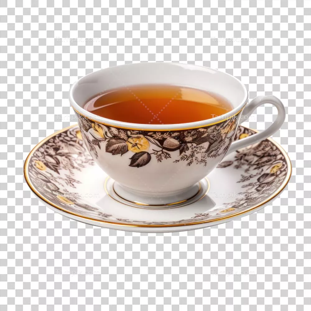 فنجان چای داغ ایزوله شده با طراحی زیبا و آرامشبخش