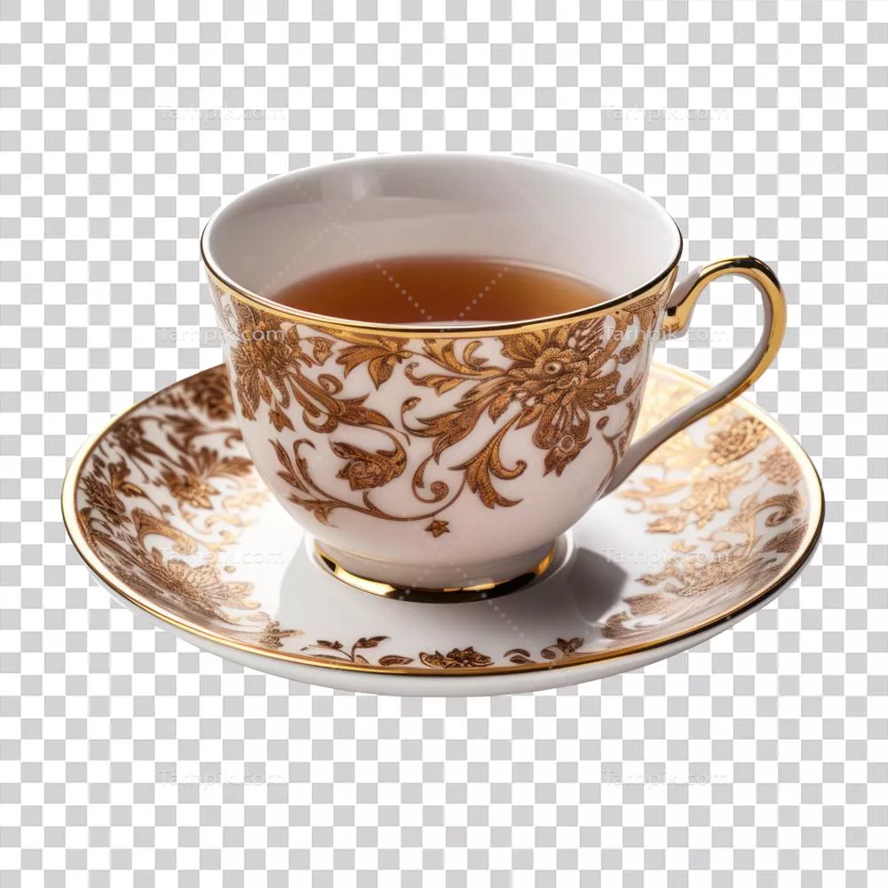یک فنجان چای داغ ساده و خالص بدون هیچ مواد اضافه