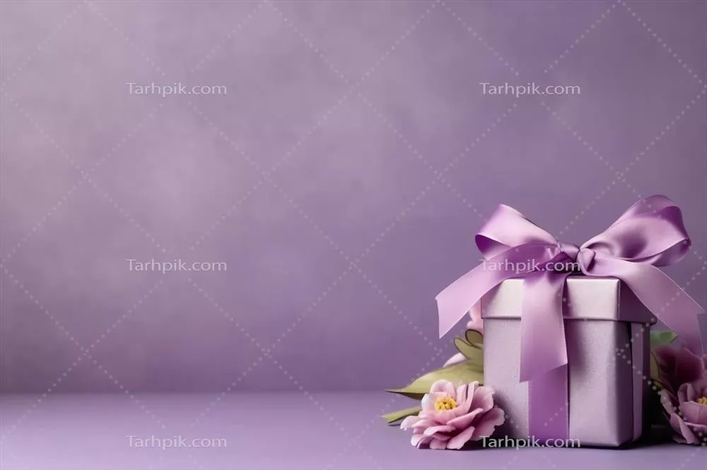 جعبههای هدیه رنگارنگ با روبان و گره برای تولد، کریسمس و مناسبتهای ولنتاین