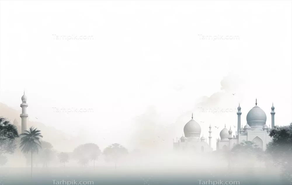 پس‌زمینه تعطیلات اسلامی تولید شده با هوش مصنوعی