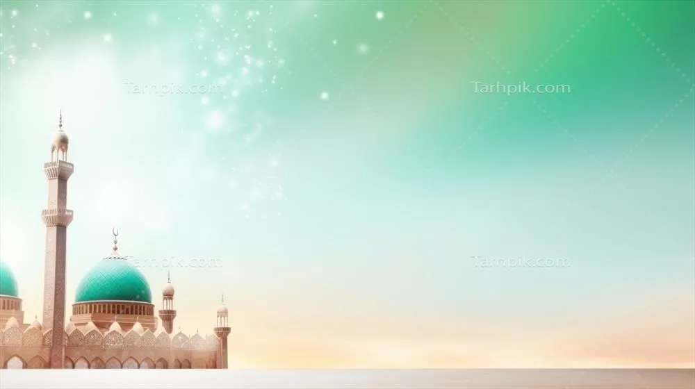 هلال مصنوعی بر روی زمینهای نامشخص با ستارههای درخشان