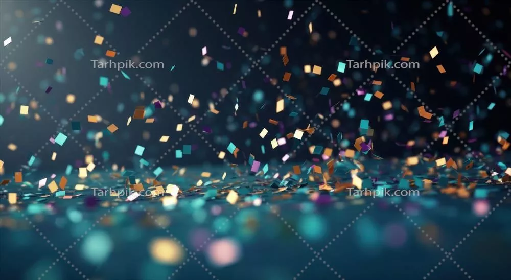 افکت زیبای ریختن رنگین کمان جالب بر روی زمینه تاریک
