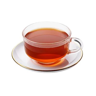 تصویر از یک فنجان چای داغ تولید شده با هوش مصنوعی بر روی پس زمینه شفاف