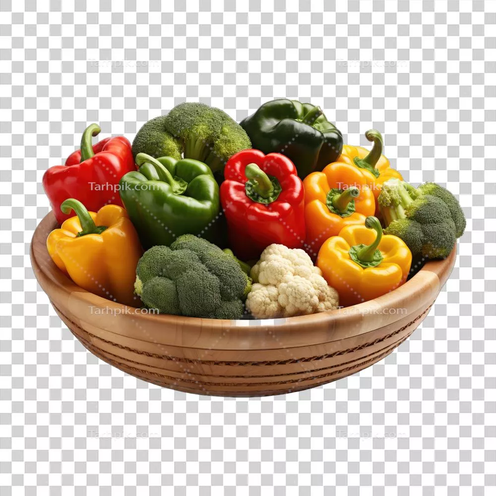 سبدی پر از سبزیجات با استفاده از هوش مصنوعی طراحی شده است