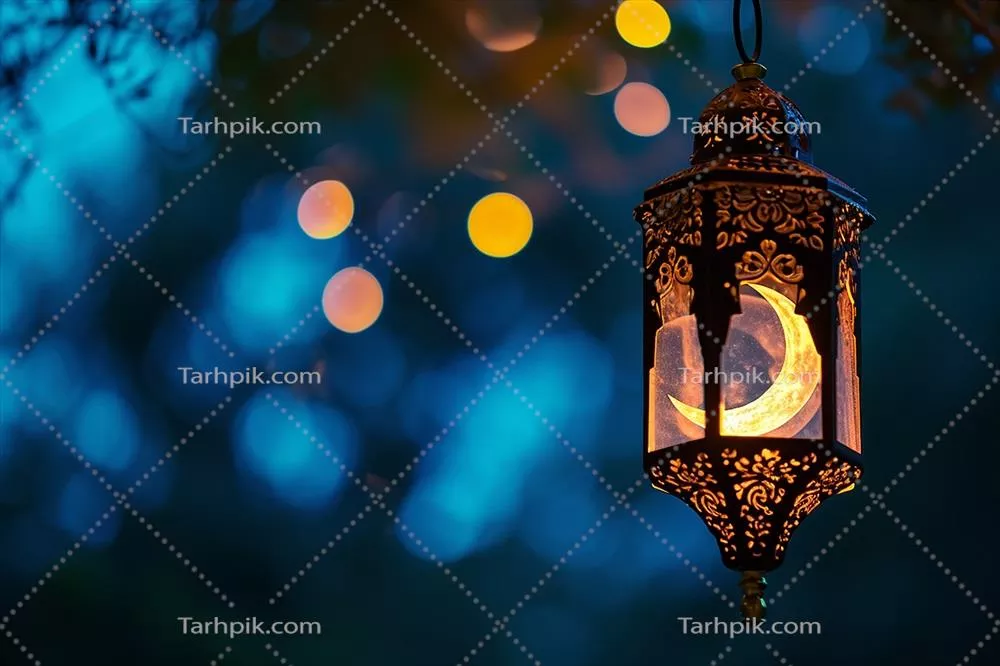 چراغهای آویزان رنگین و نورانی رمضان با طراحی هوش مصنوعی