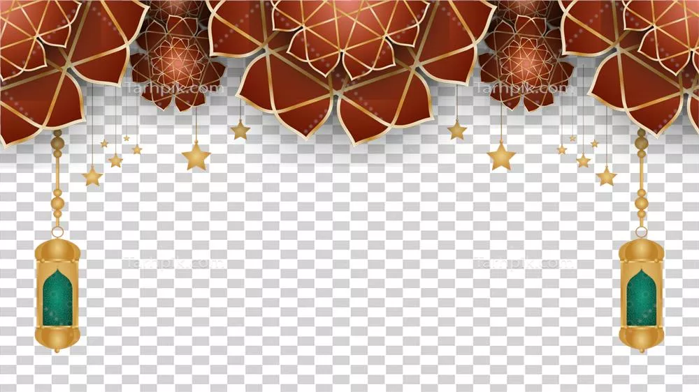 تزئینات زیبای رمضان شامل زینت های اسلامی و پس زمینه شب برات و عید مبارک