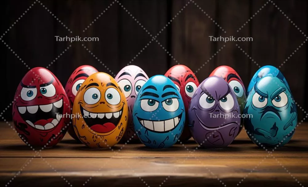 تزیین تخ Eggs های عید پاک با شخصیتهای کارتونی رنگارنگ برای جشنهای شاد و با نشاط