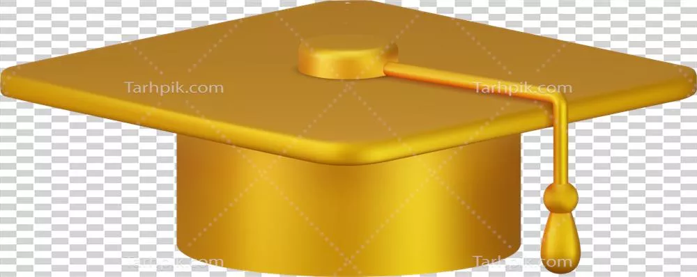 آیکون کلاه فارغالتحصیلی سهبعدی با طراحی زیبا و مدرن