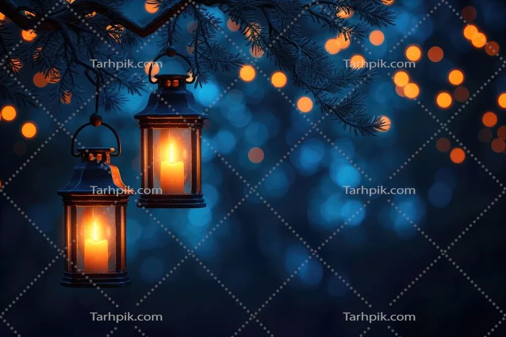 کارت تبریک اسلامی تولید شده با هوش مصنوعی برای رمضان کریم یا عید مبارک