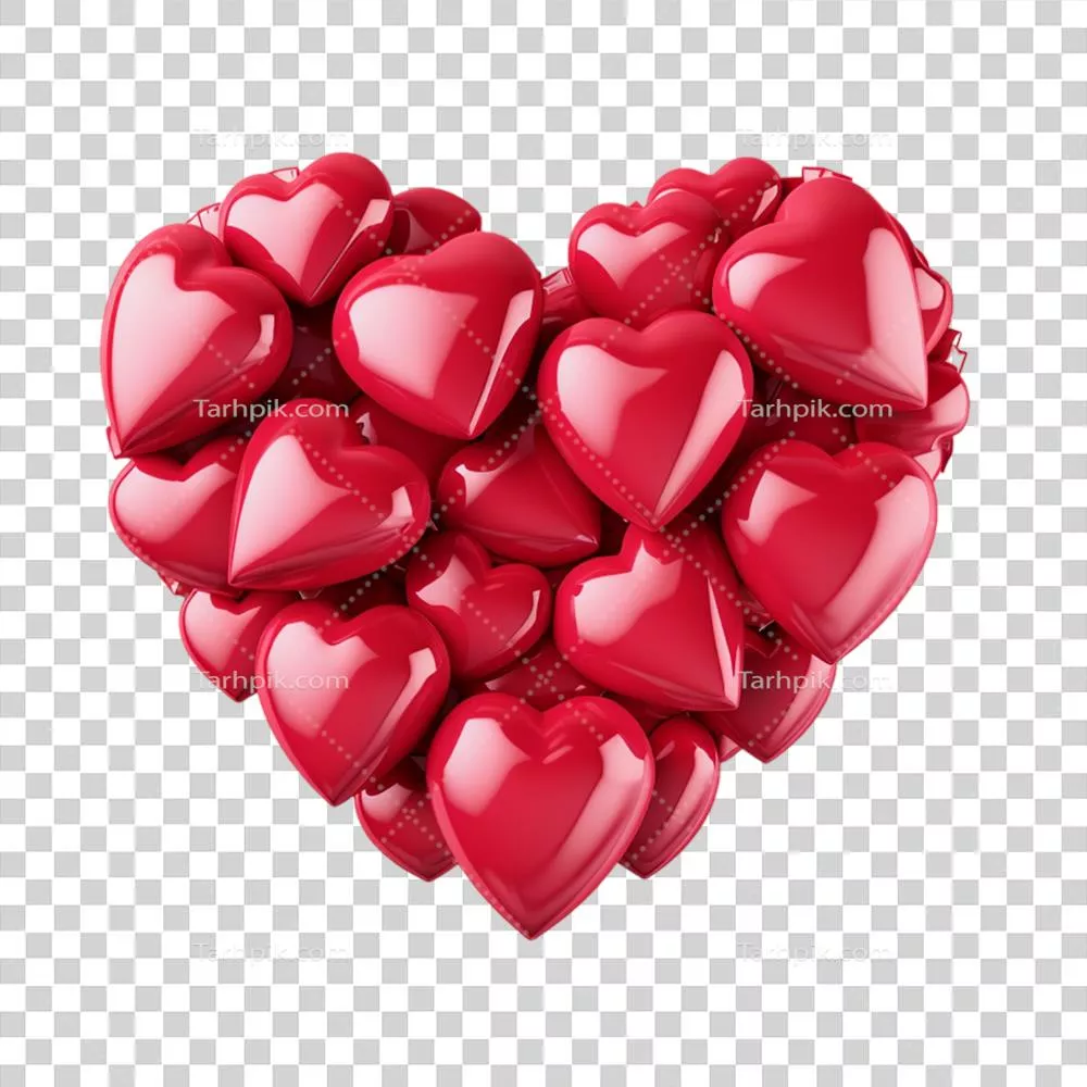 بادکنک قلبی شکل تولید شده توسط هوش مصنوعی: نمادی از عشق و شادی