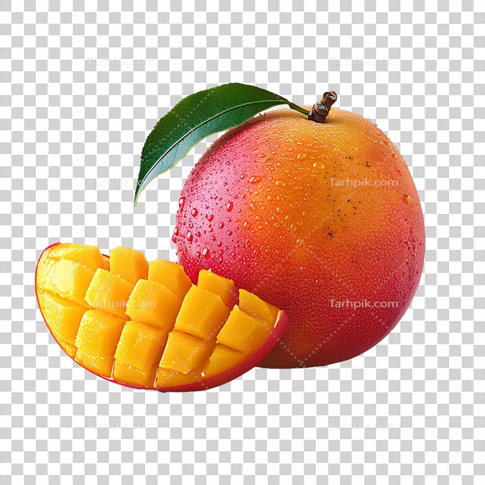 مغز وارداتی: تجلی زیبایی های میوه انبه با برش های متنوع و نمای بالا