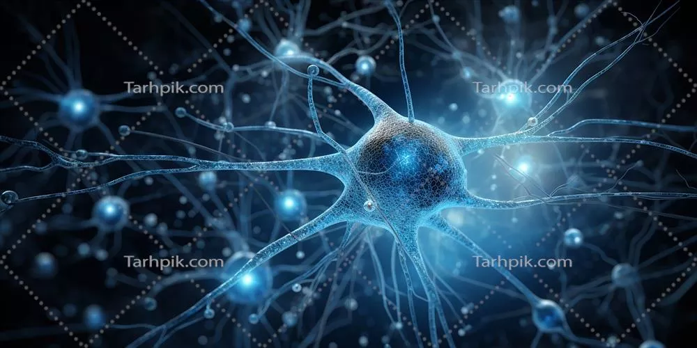 تصویری از اتصالات عصبی تولید شده توسط هوش مصنوعی در مغز انسان