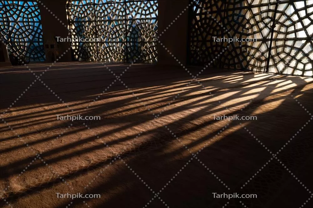 پسزمینه اسلامی یا رمضان با سایههای الگوهای اسلامی