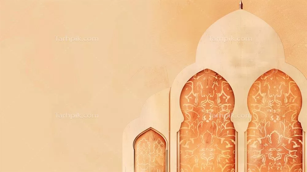 پس‌زمینه عربسک الهام‌گرفته از ماه رمضان با فضای متنی مناسب