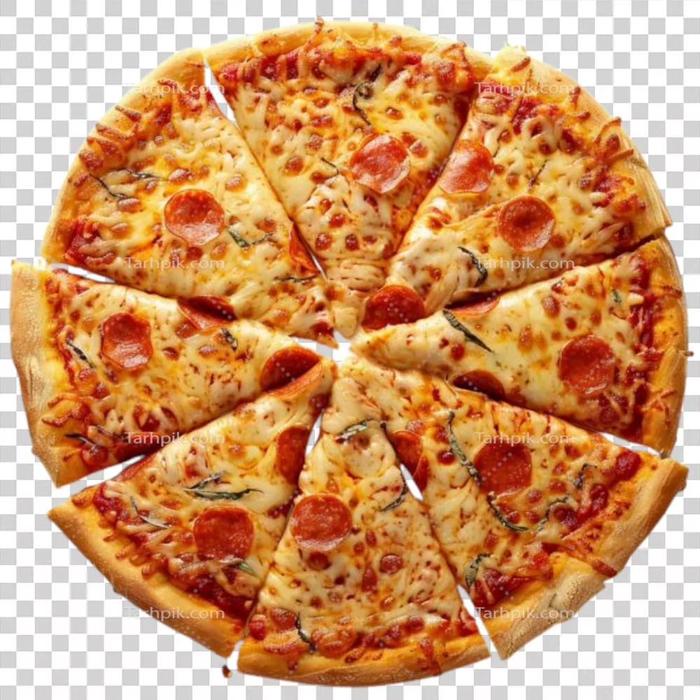 پیتزا با طعمهای متنوع و شفاف در نگاه اول