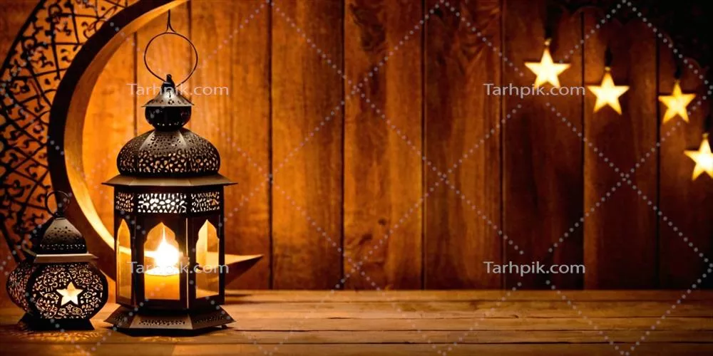 طرح هنری زیبا و خوشحال برای عید فطر با الهام از هنر اسلامی