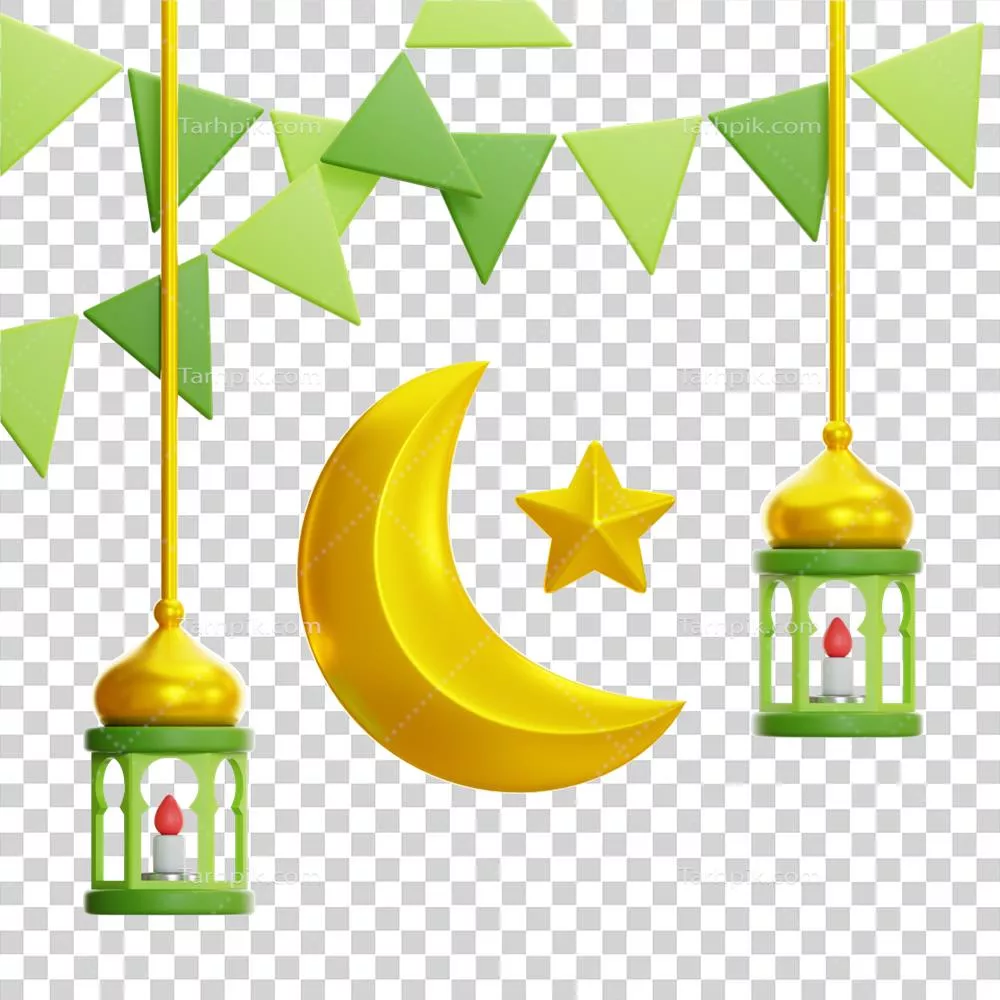 آیکون 3D جشن عید با طراحی منحصر به فرد و زیبایی خیره کننده
