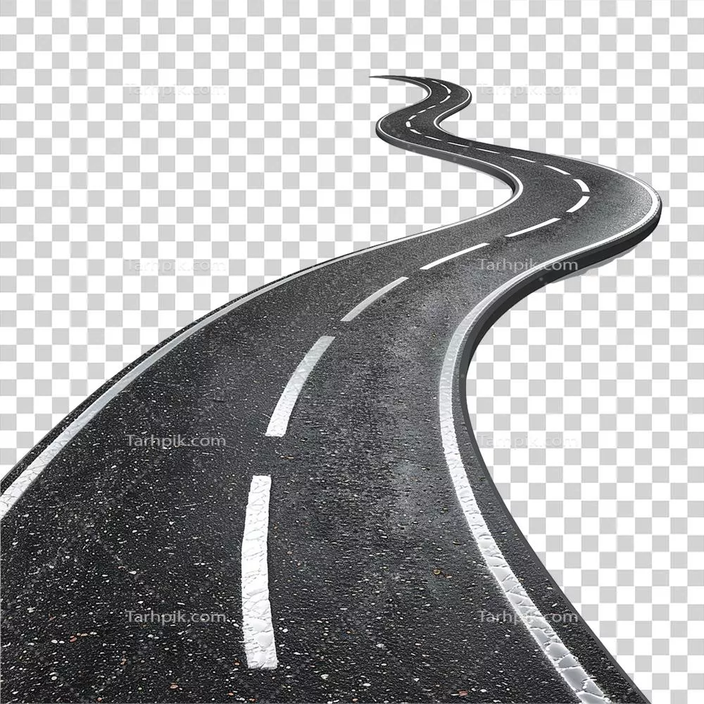 مسیر سفری با هوش مصنوعی با پسزمینه شفاف و طراحی جداشده