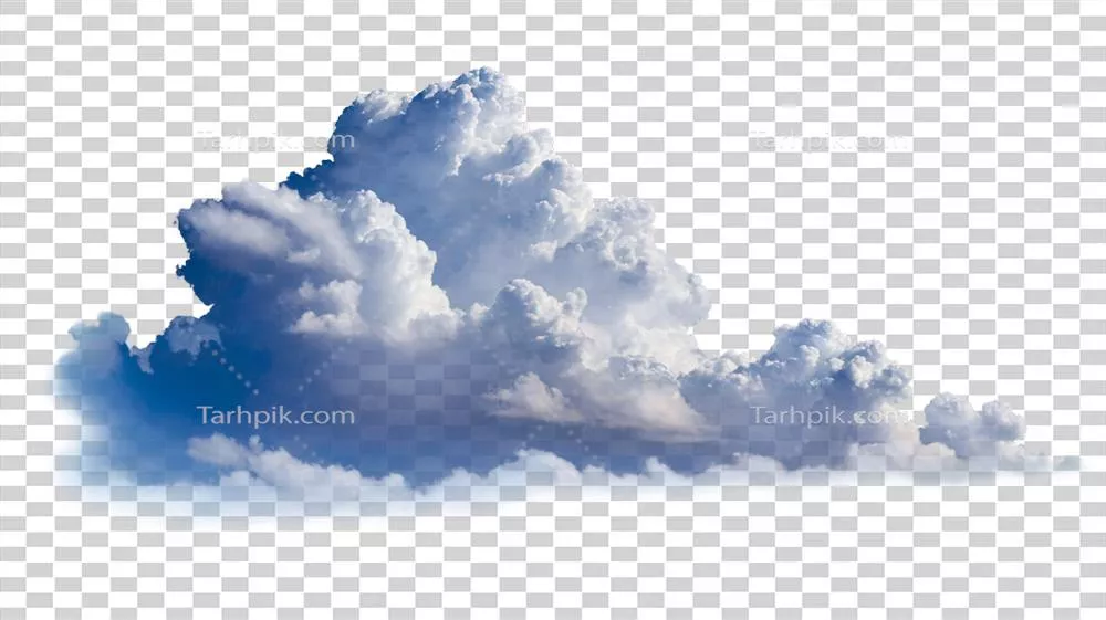 تشکیل ابرهای کومولوس در برابر پسزمینه سیاه و تاریک