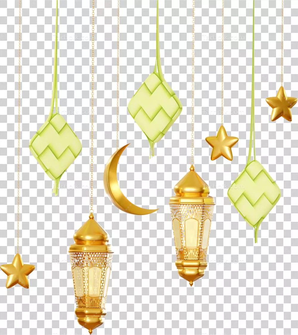 جشن مبارک عید فطر با کتوبات و چراغ در فرهنگ مسلمانان