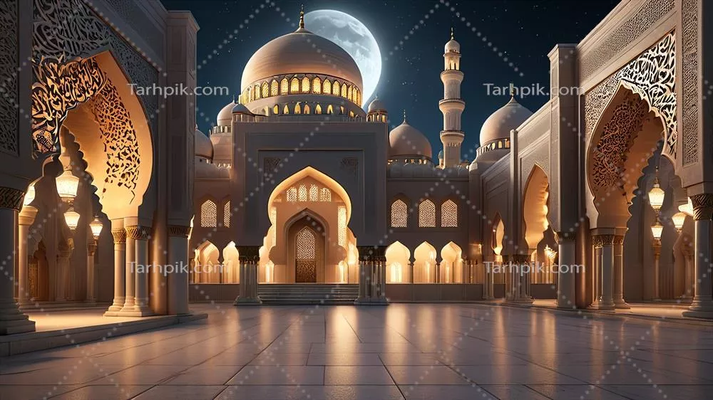 طراحی پسزمینه اسلامی مدرن با الگوها و رنگهای بینظیر