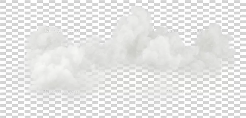 شکلهای واقعگرایانه ابرهای سفید برای پسزمینههای خالی با رندر سهبعدی