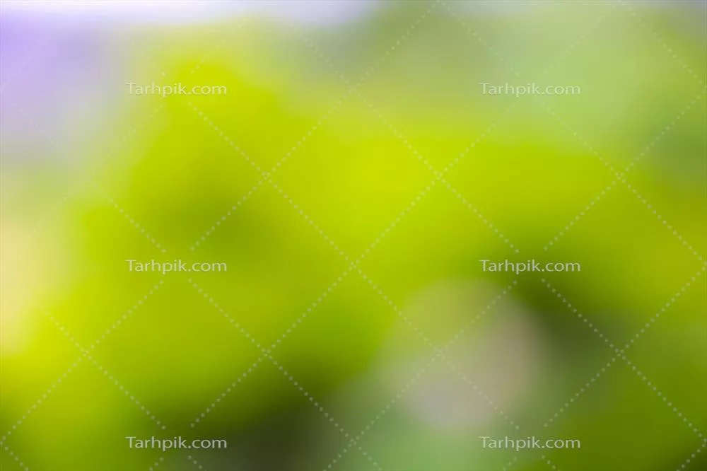 پسزمینه انتزاعی سبز به زرد از طبیعت با تاری دوربین