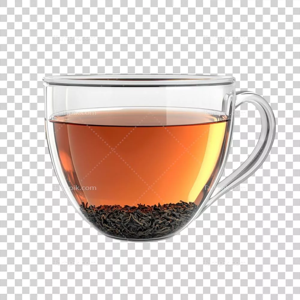 فنجان شیشه ای چای سیاه: هنر ایجاد شده با هوش مصنوعی