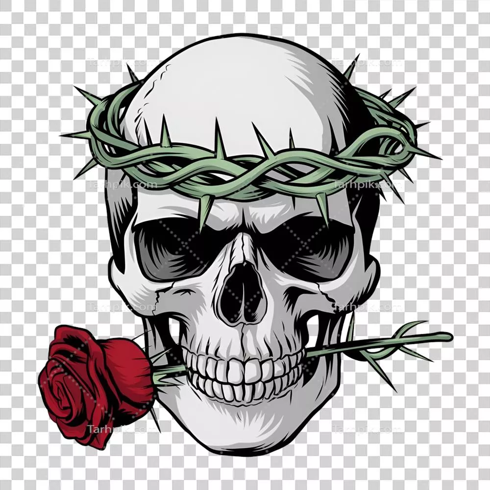 سبک طراحی skull و گل رز: تقابل زیبایی و تاریکی در هنر