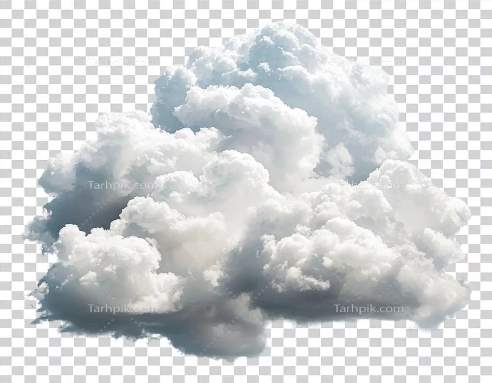 ابرهای سفید پفکی در آسمان آبی روشن - برش خورده برای استفاده در طراحی