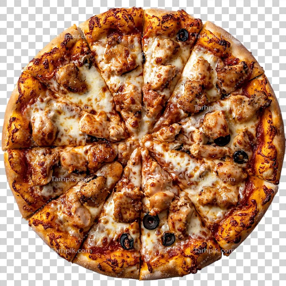 پیتزا چییز با پسزمینه شفاف: طعمی بینظیر و جذاب