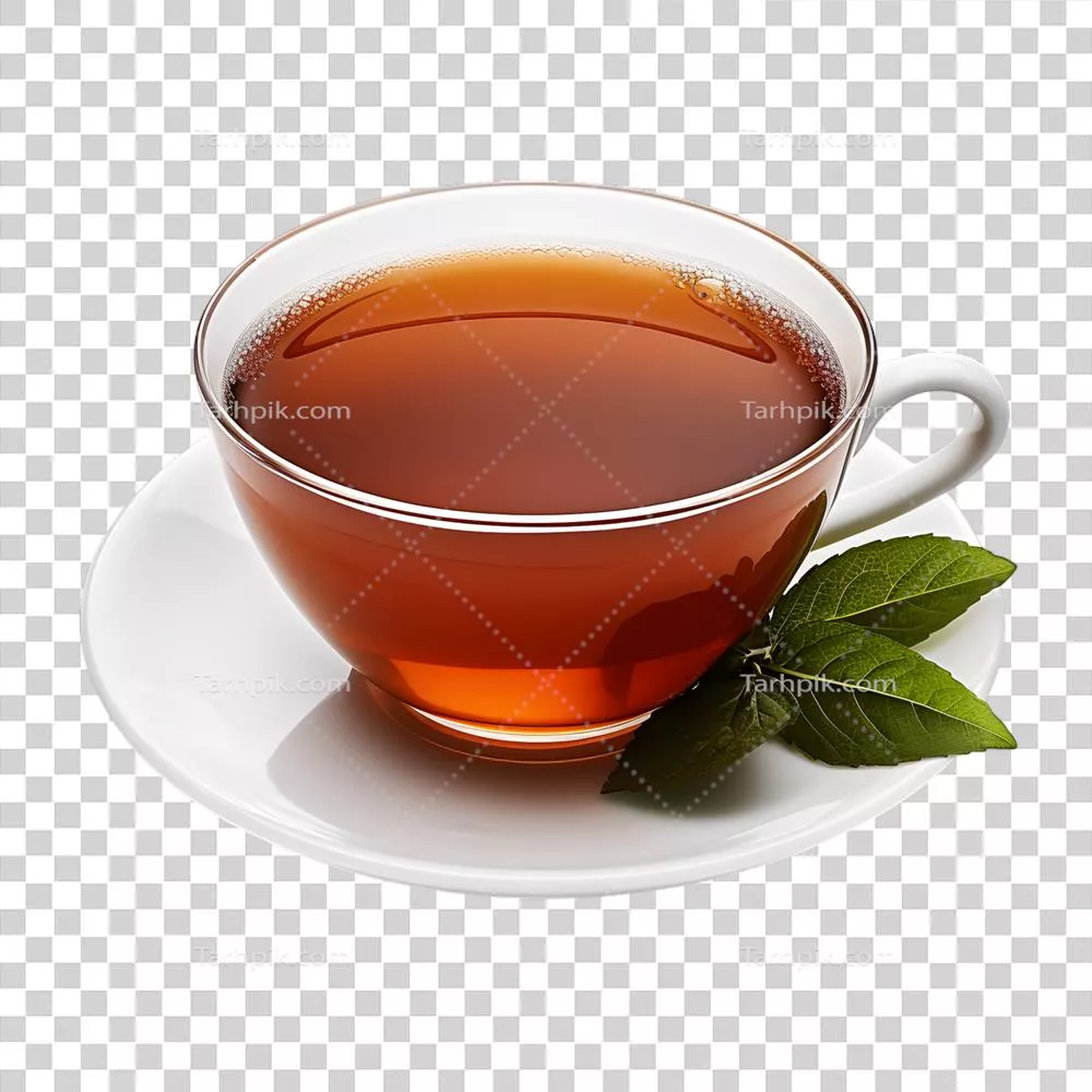 فنجان چای سیاه با برگ های نعناع - لذتی دلپذیر و سالم