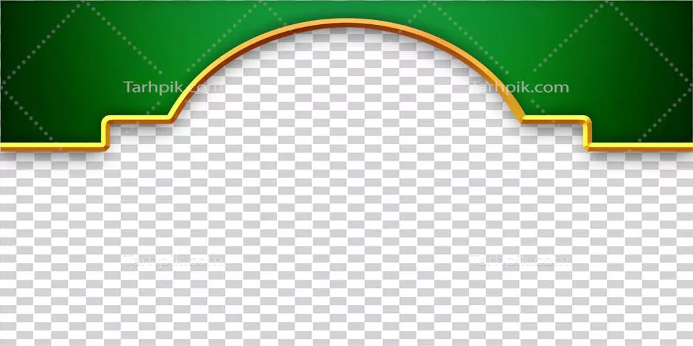 پس‌زمینه اسلامی سبز و طلایی برای طراحی و الگوهای هنری