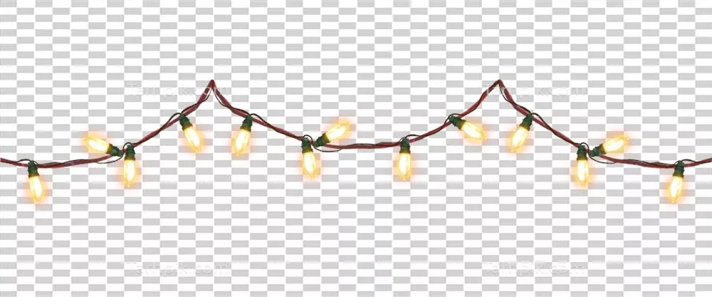 تصویر تزئینات Christmas با چراغهای زینتی و گارلند برای سال نو