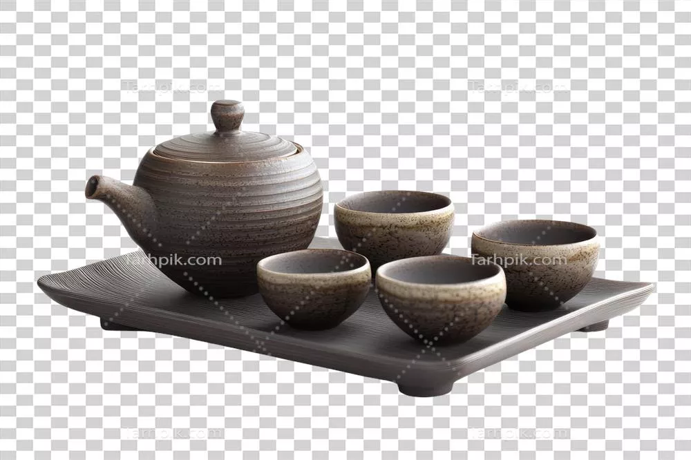 مجموعه چای‌نوشی مدرن برای خانه: زندگی ساکن با جزئیات نزدیک