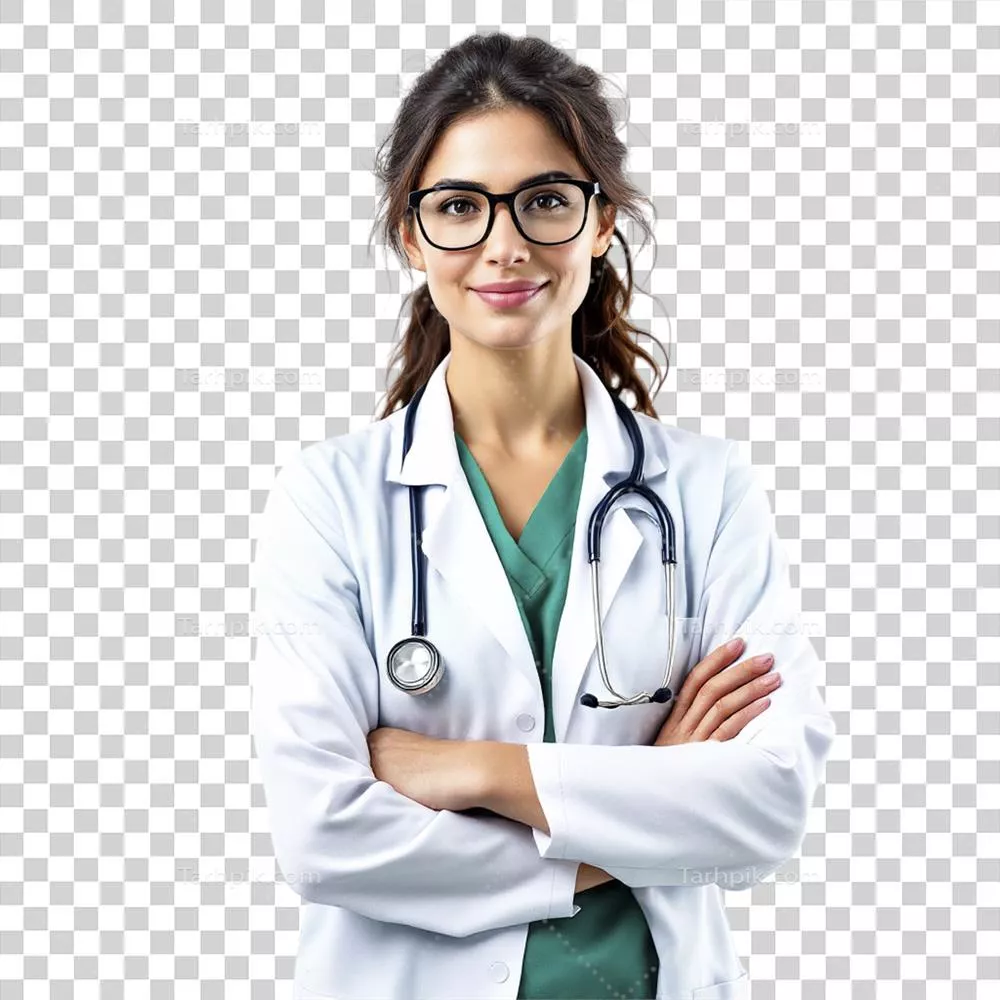 زنی پزشک در کتش Lab معکوس به مراقبت از بیماران