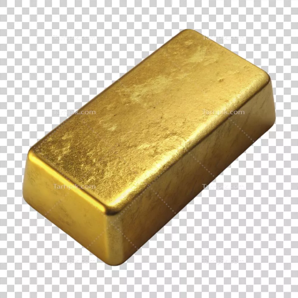 نمایی خیرهکننده از شمش طلای با کیفیت بالا از بالا