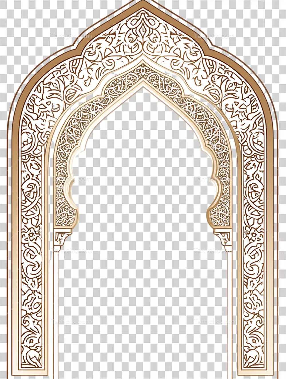 قوس اسلامی با طراحی زیبا و مناسب برای عناصر طراحی داخلی و خارجی