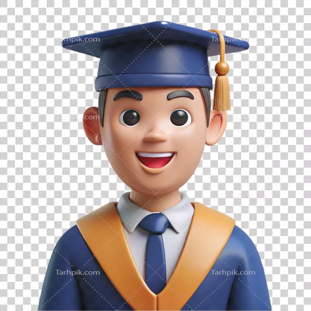 فارغالتحصیل خلاق و بینظیر در لباس و کلاه فراغت