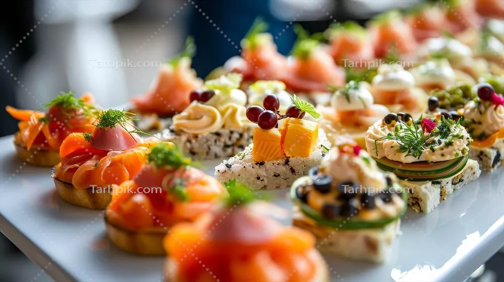سرو پیش غذاهای خوشمزه با استفاده از هوش مصنوعی برای مهمانیها و مراسمها